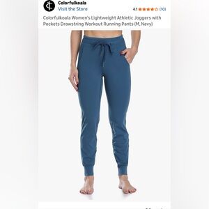 Colorfulkoala Women's Blue Jogger Pants size M